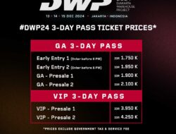 KEMBALI KE JAKARTA, TIKET #DWP24 TERSEDIA UNTUK DIBELI