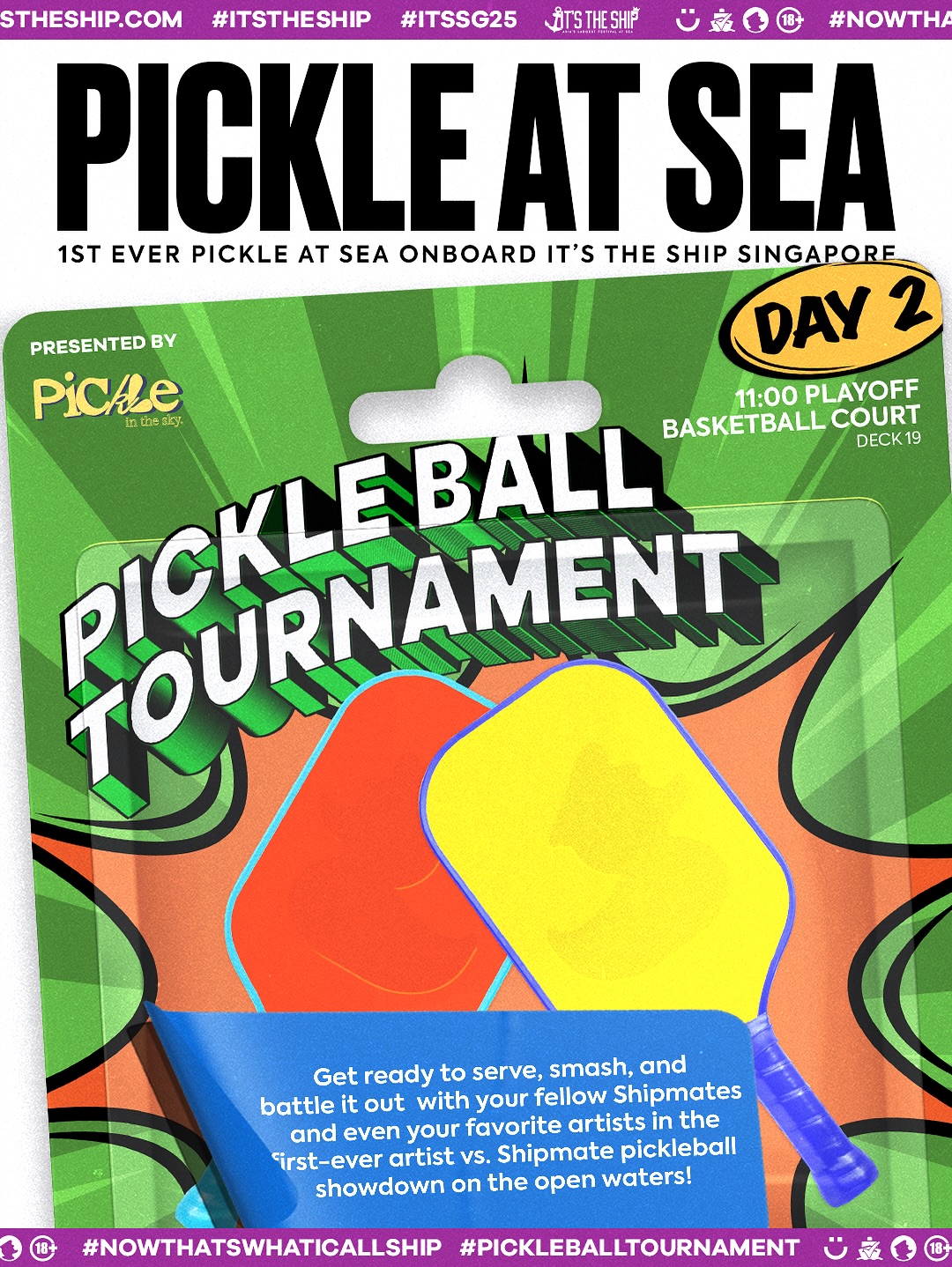 Get ready to serve, smash & battle it out with fellow Shipmates and your favorite artists